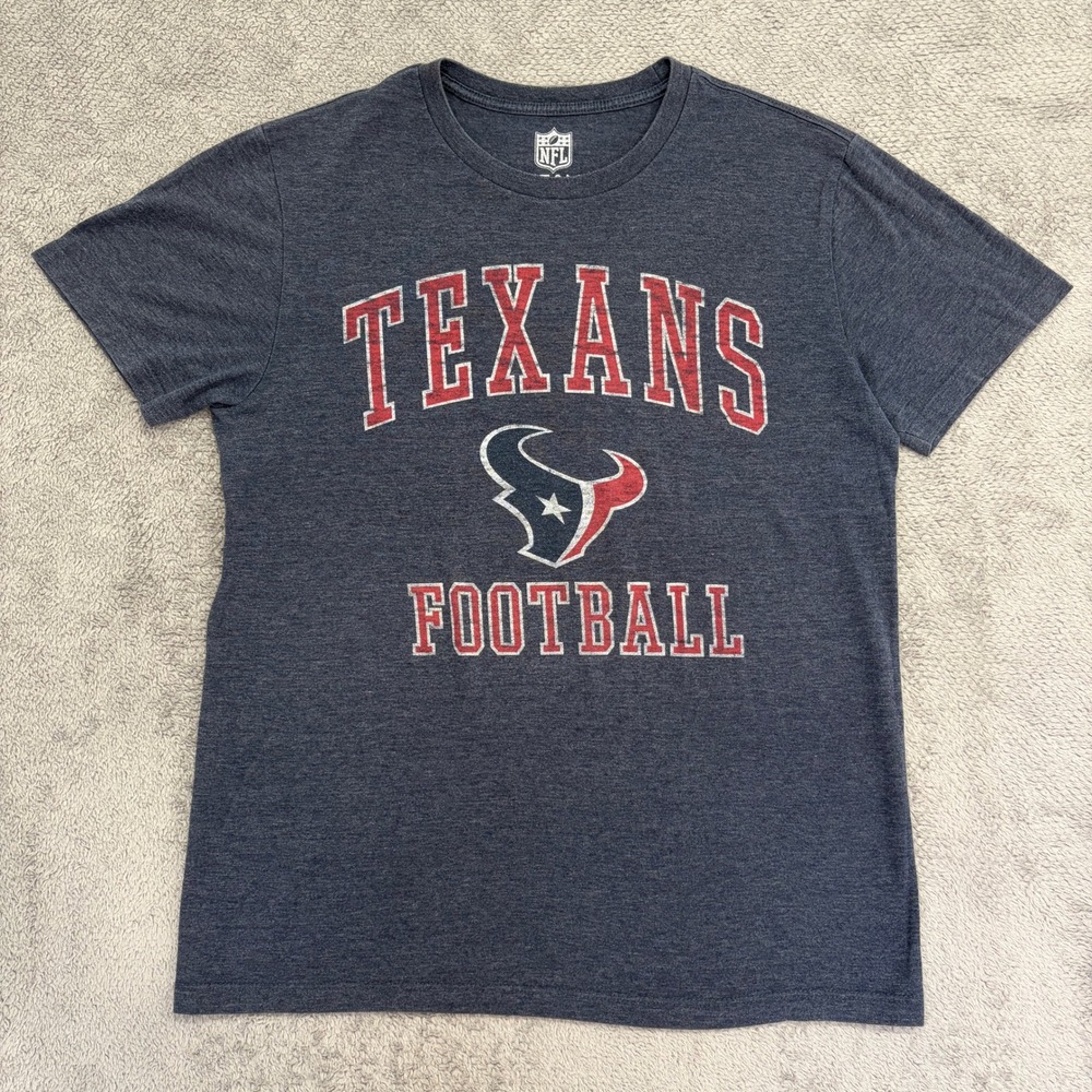 NFL Houston Texans T-Shirt Men M Navy Blue Football Graphic Tee